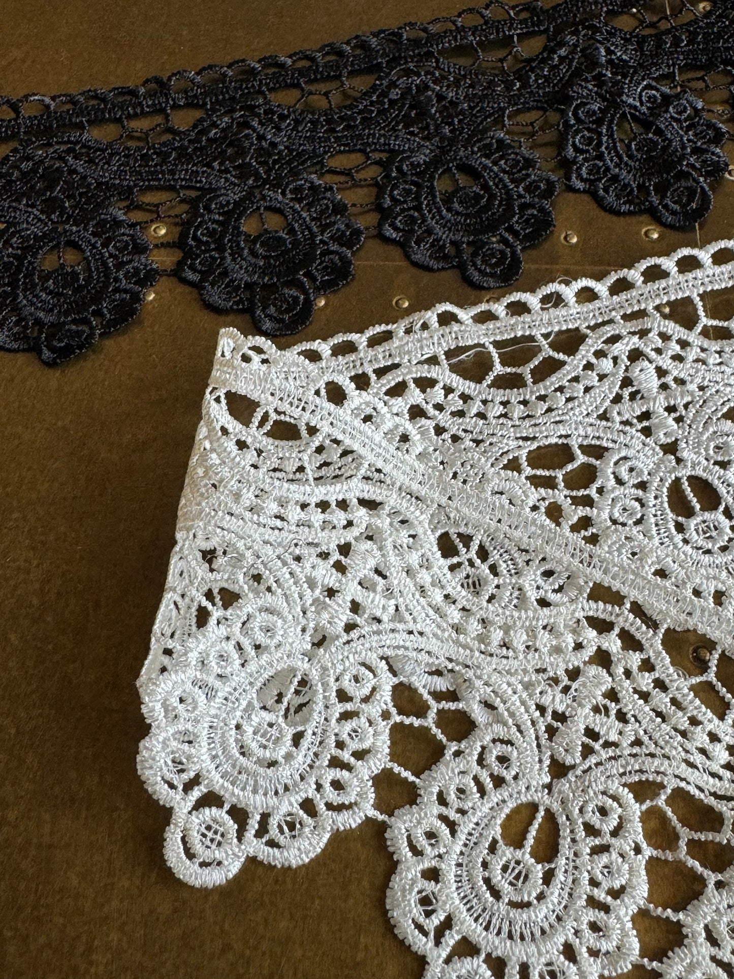 3.5” Wide Column Lace Trim, Black, Ivory Lace, Soft Lace, 9cm Wide, Quality Lace, Bridal, Dresses, Clothing, Craft Lace, Tops, Dresses