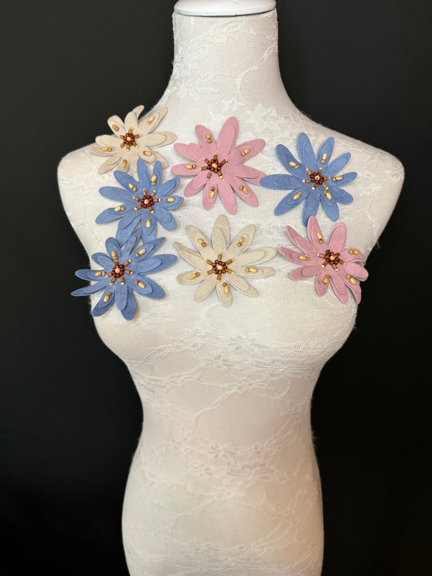 Corsage Flower, Sewing Flower, Sew on, 3” Wide, Pin on Corsage or Sew on without Pin, Boho Chic, Style, Hat, Accessory, Fashion, FAN Design