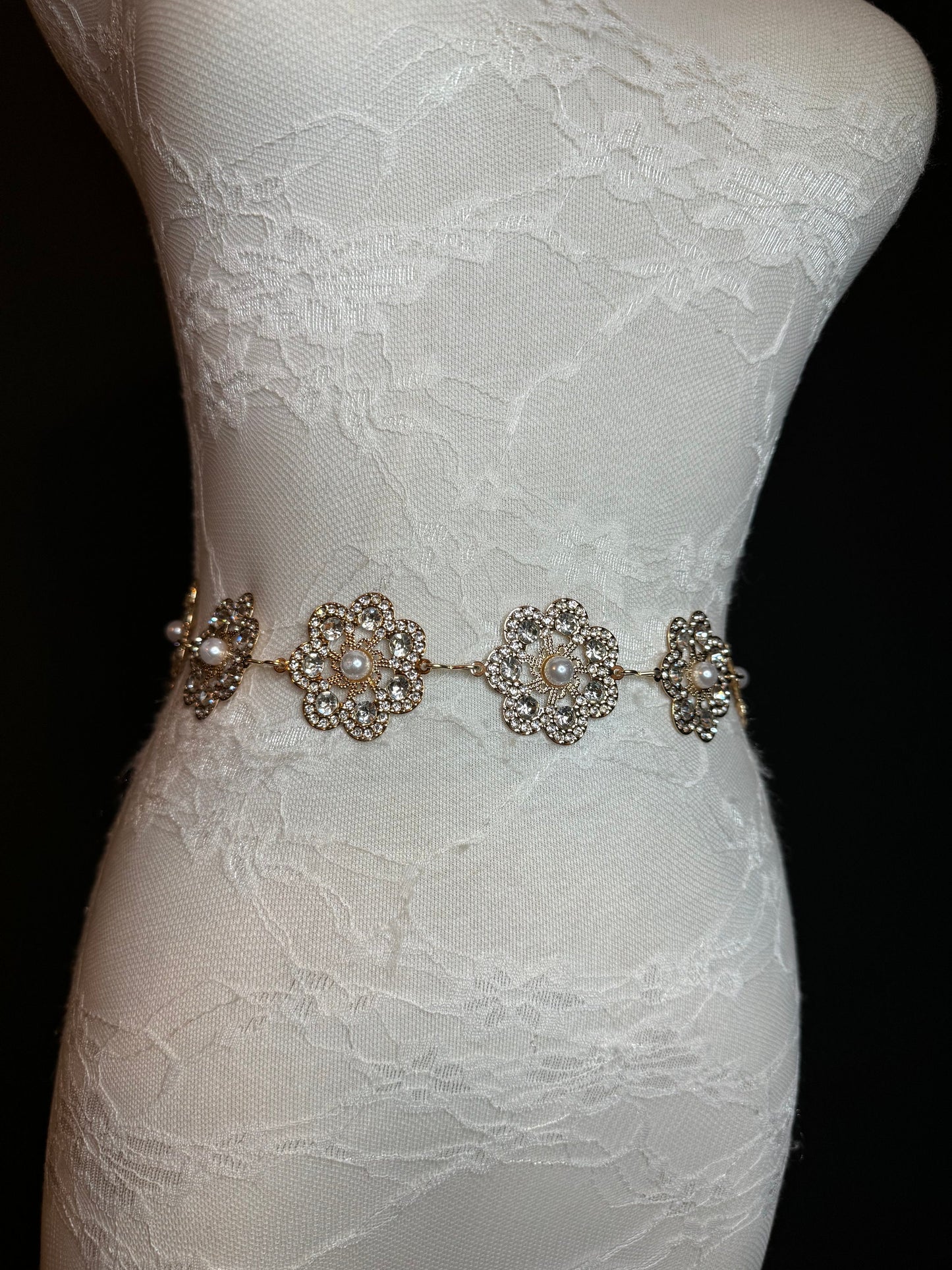 X-long Rhinestone Diamante Belt, Metal Belt, Teen Sizes, Size 18”-60”, Fan Design, Fan Collection, Gold, Bridal,, Fashion Accessory, Elegant