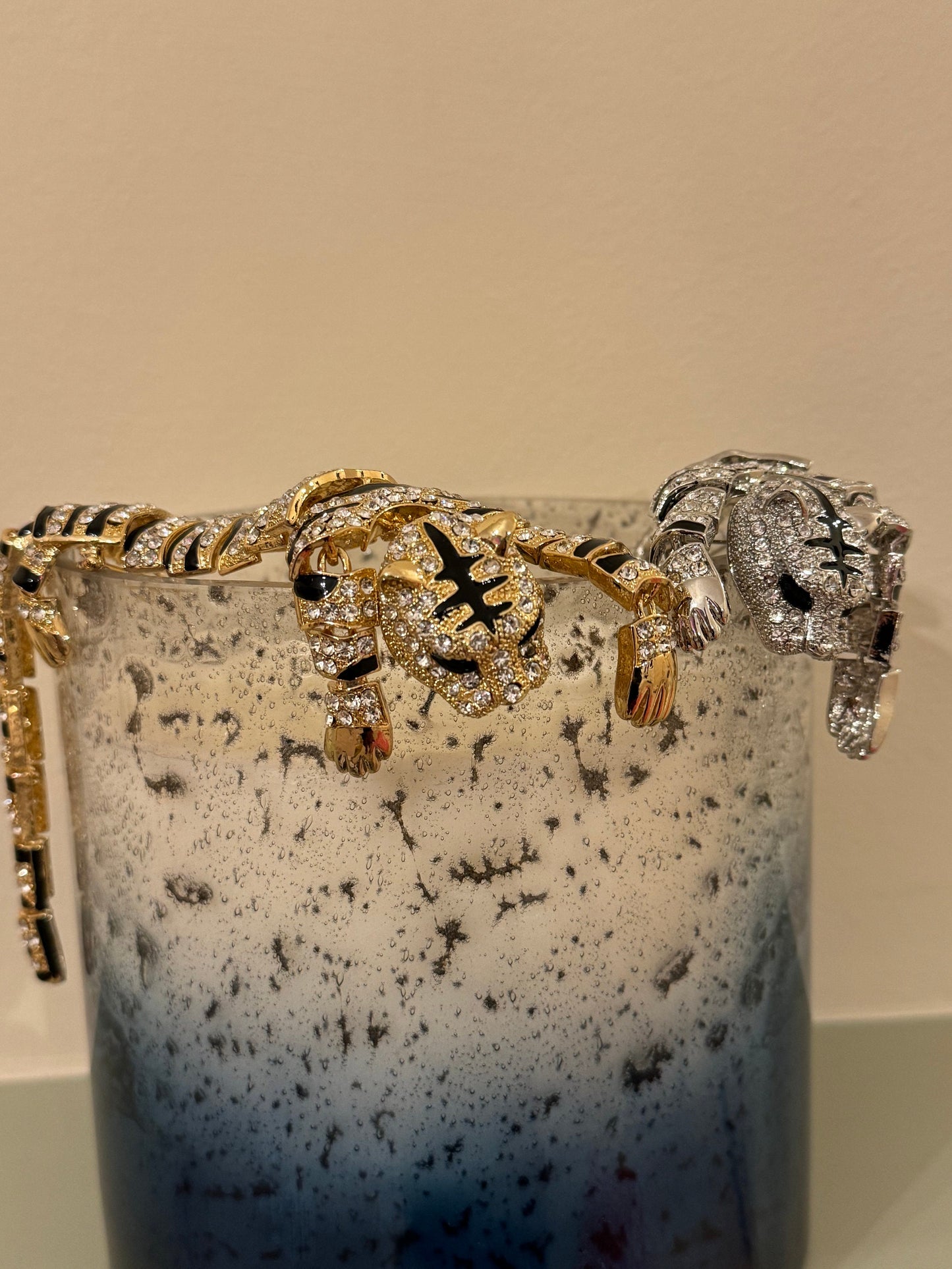 Tiger Brooch Rhinestone Crystal Brooch Jewel Brooch, Stunning, Elegance, Gift, Rhinestone Brooch, Pin on Brooch, Gold, Silver, Cake Decor