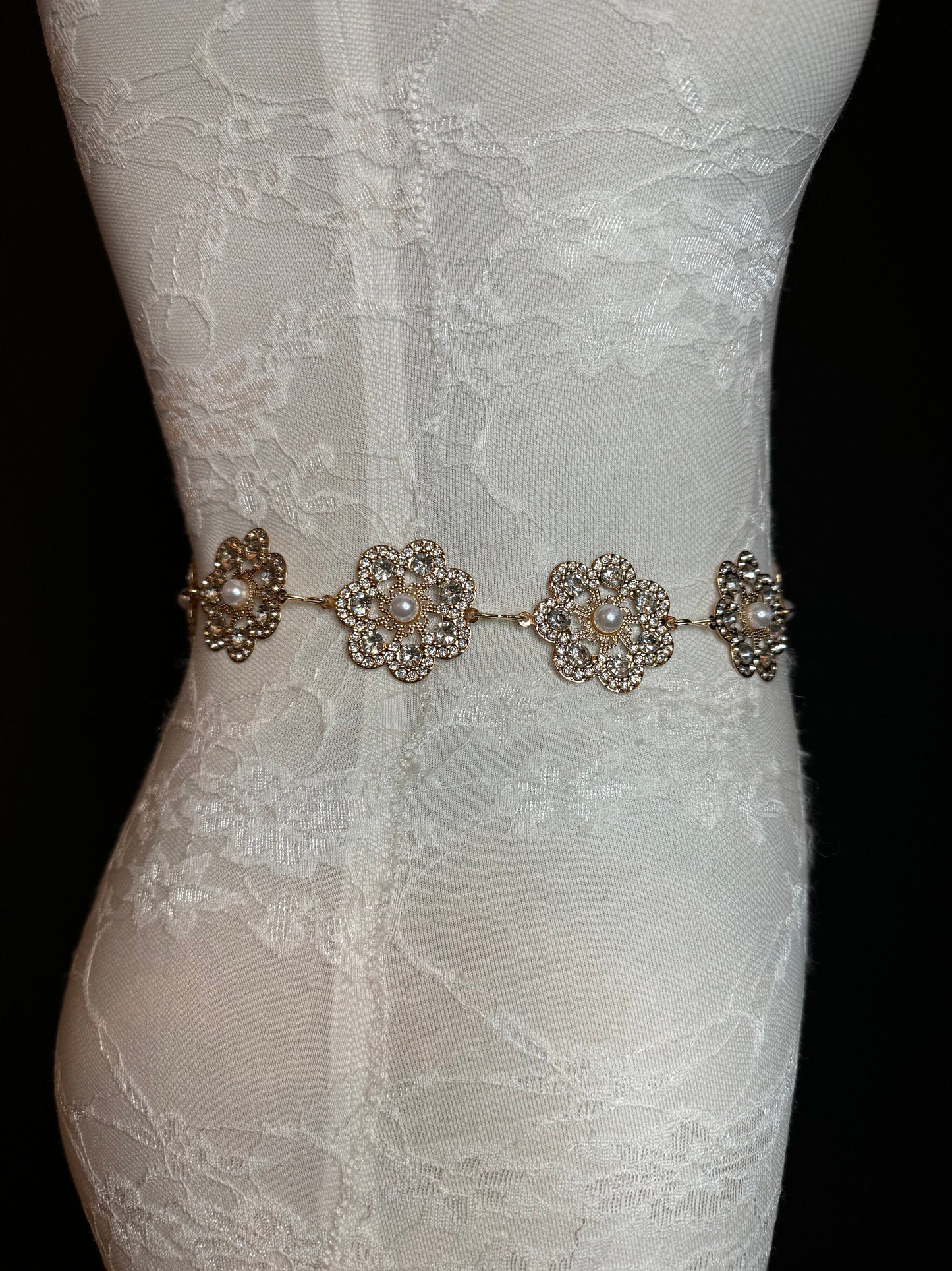 X-long Rhinestone Diamante Belt, Metal Belt, Teen Sizes, Size 18”-60”, Fan Design, Fan Collection, Gold, Bridal,, Fashion Accessory, Elegant