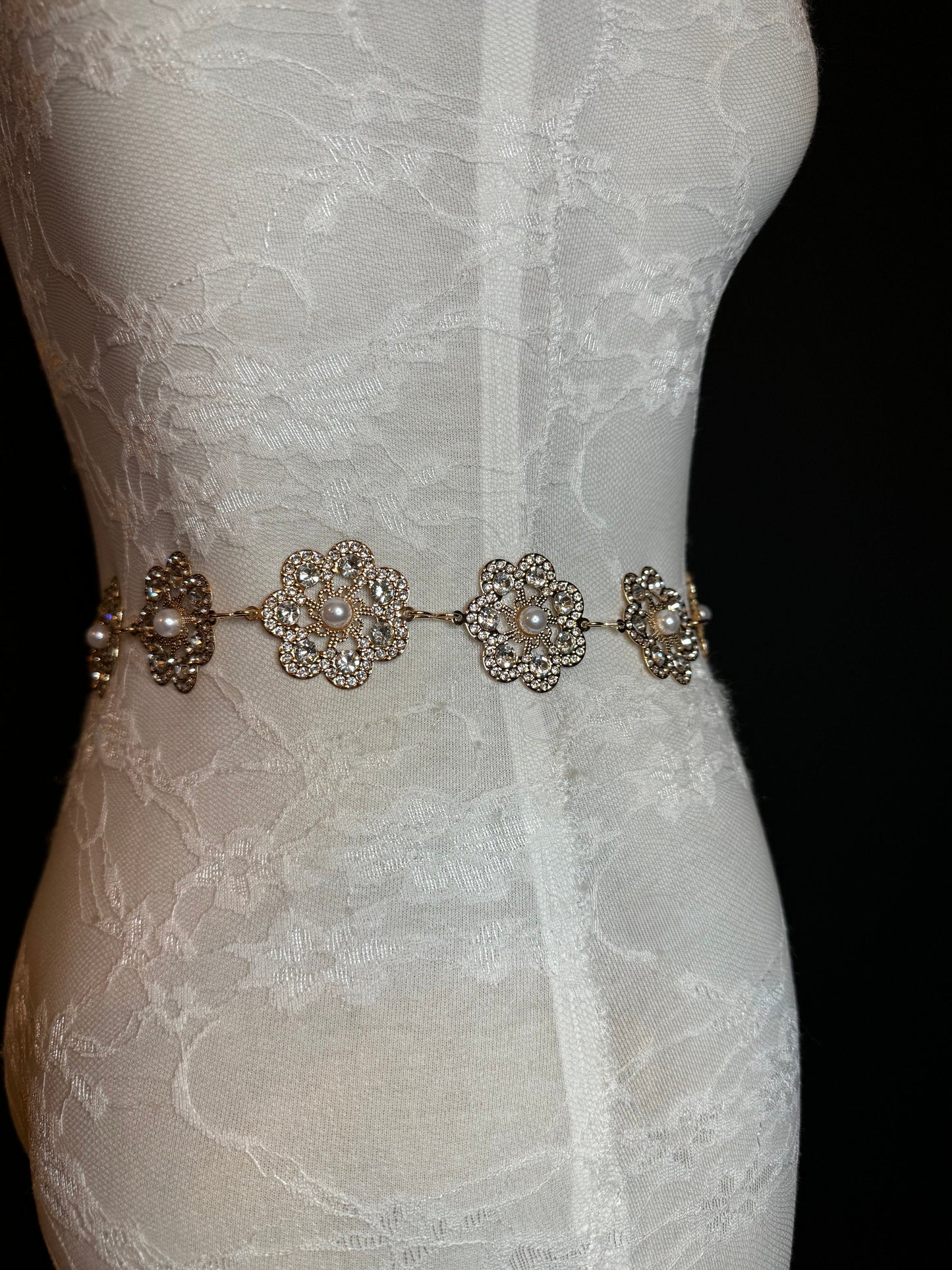 X-long Rhinestone Diamante Belt, Metal Belt, Teen Sizes, Size 18”-60”, Fan Design, Fan Collection, Gold, Bridal,, Fashion Accessory, Elegant