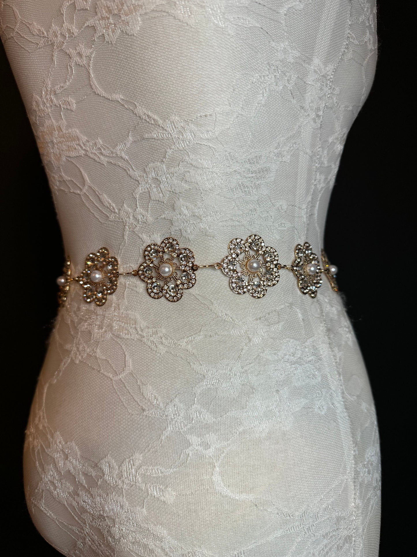 X-long Rhinestone Diamante Belt, Metal Belt, Teen Sizes, Size 18”-60”, Fan Design, Fan Collection, Gold, Bridal,, Fashion Accessory, Elegant