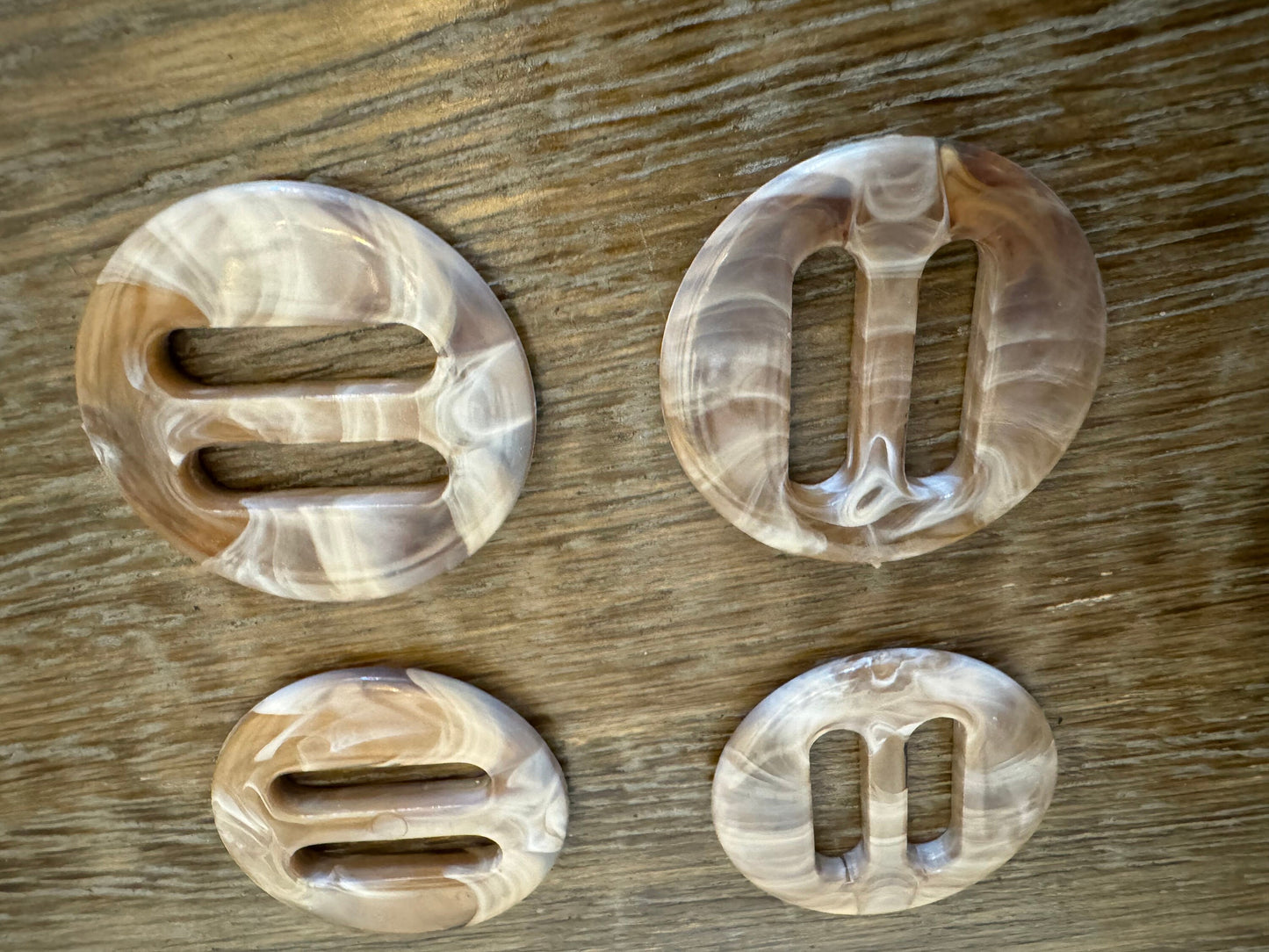 1.5”, Marble Slider Buckle, 35mm, Buttons, Beige, Brown, Buttons, Mock Marble Buttons, Art Projects, Clothing, Crafts, Knitwear Buttons