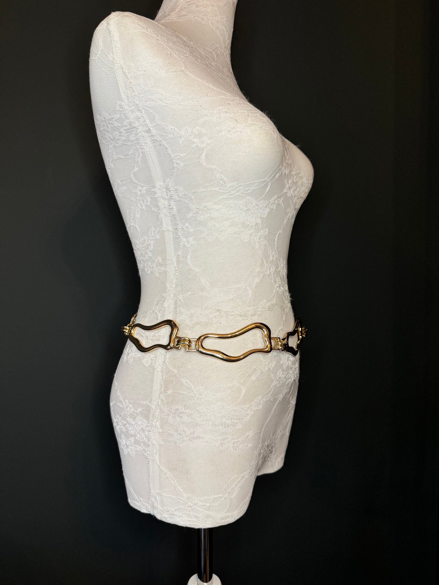 X-long Ring Belt, Metal Ring Belt, Teen Sizes, Size 18”-60”, Fan Design, Fan Collection, Gold, Silver Metal belt, Fashion Accessory