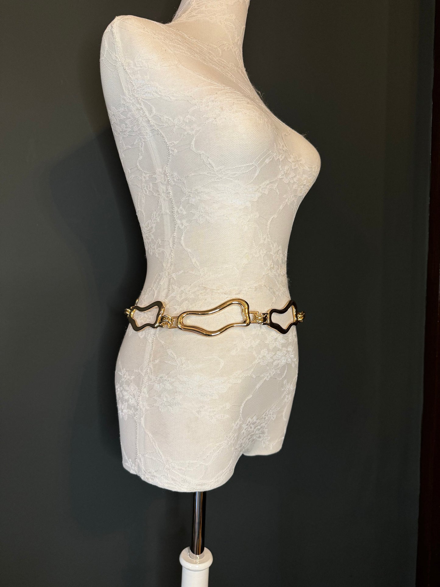 X-long Ring Belt, Metal Ring Belt, Teen Sizes, Size 18”-60”, Fan Design, Fan Collection, Gold, Silver Metal belt, Fashion Accessory