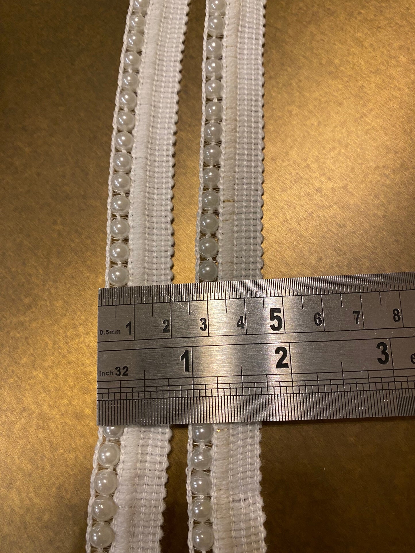 Beaded Chain Tape, Chain, Pearls, Silver, Gold, Black Tape, Ivory Tape, Sew on, Beaded Trim, Cardigans, Blazers, Crafts, Sewing