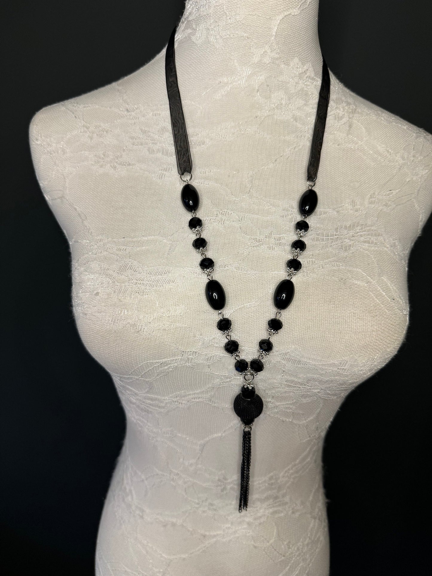 Rhinestone Necklace, Necklace, Rhinestone Diamanté Necklace, Silver, Quality, FAN Design, Accessory, Gift