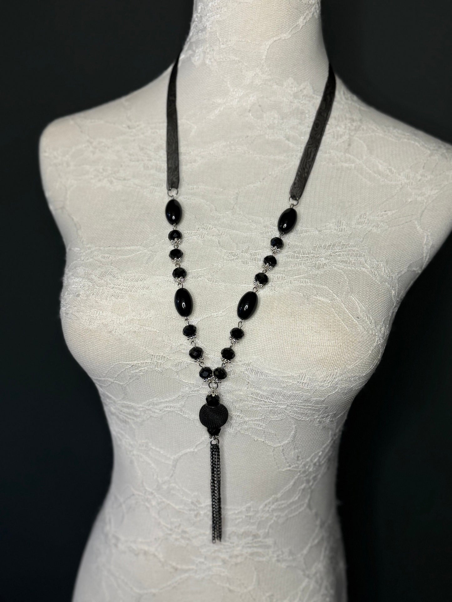 Rhinestone Necklace, Necklace, Rhinestone Diamanté Necklace, Silver, Quality, FAN Design, Accessory, Gift