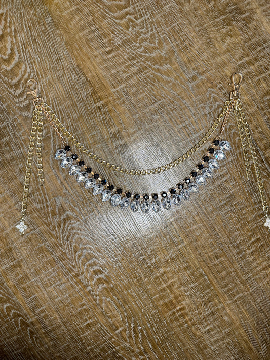 Jeans Chain, Punk Chain, Fashion Jeans Chain, Gold, Silver Jeans Chain, Diamanté Jeans Chain, Two row chains, Gift