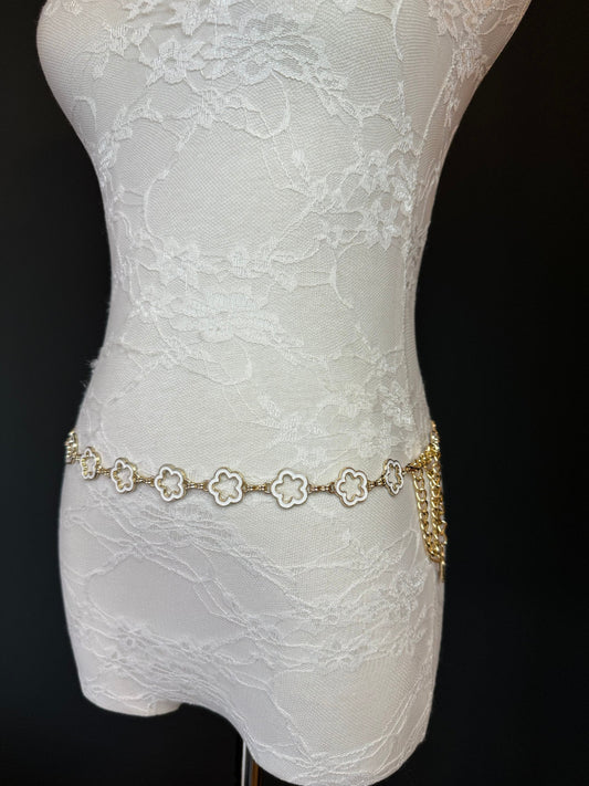 X-long Belt, Gold Metal Belt, Teen Sizes, Size 18”-60”, Fan Design, Fan Collection, Gift belt, Fashion Accessory, Bridal, Swimwear