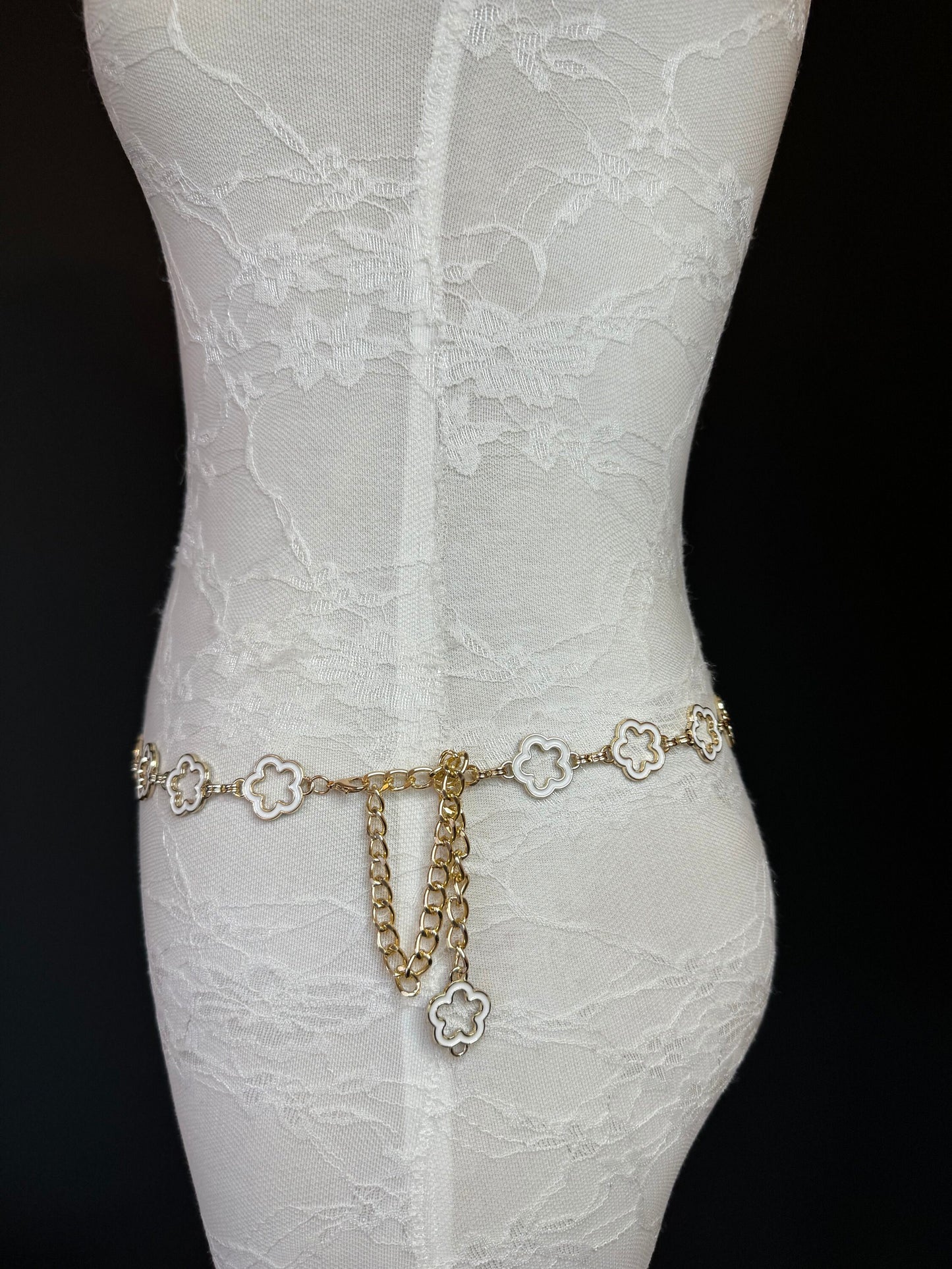 X-long Belt, Gold Metal Belt, Teen Sizes, Size 18”-60”, Fan Design, Fan Collection, Gift belt, Fashion Accessory, Bridal, Swimwear