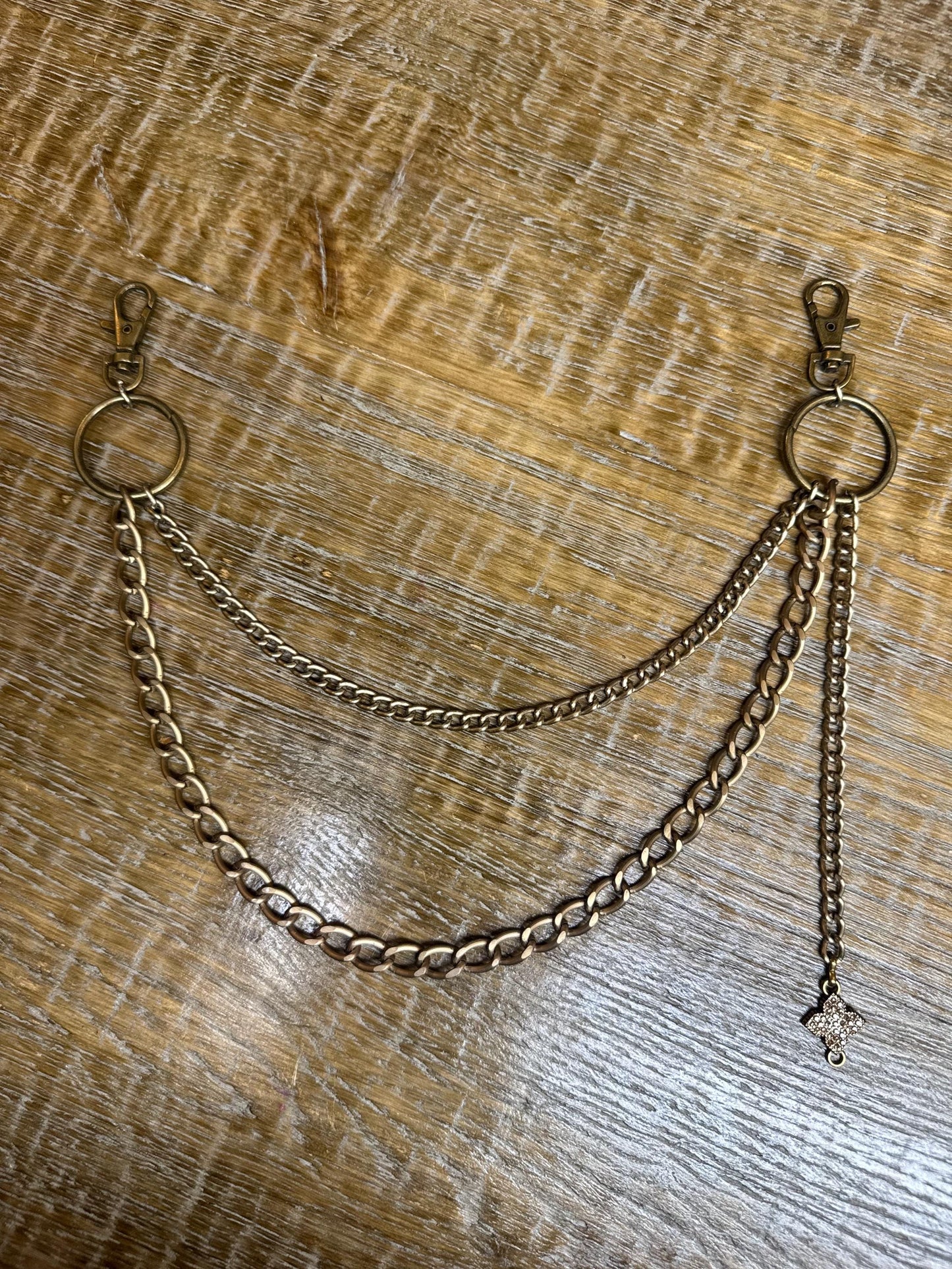 Jeans Chain, Fashion Chain, Antique Brass, Silver, Gold, Gifts, Jeans, Chain, Festival, Bags, Necklace, 2 Row Chain