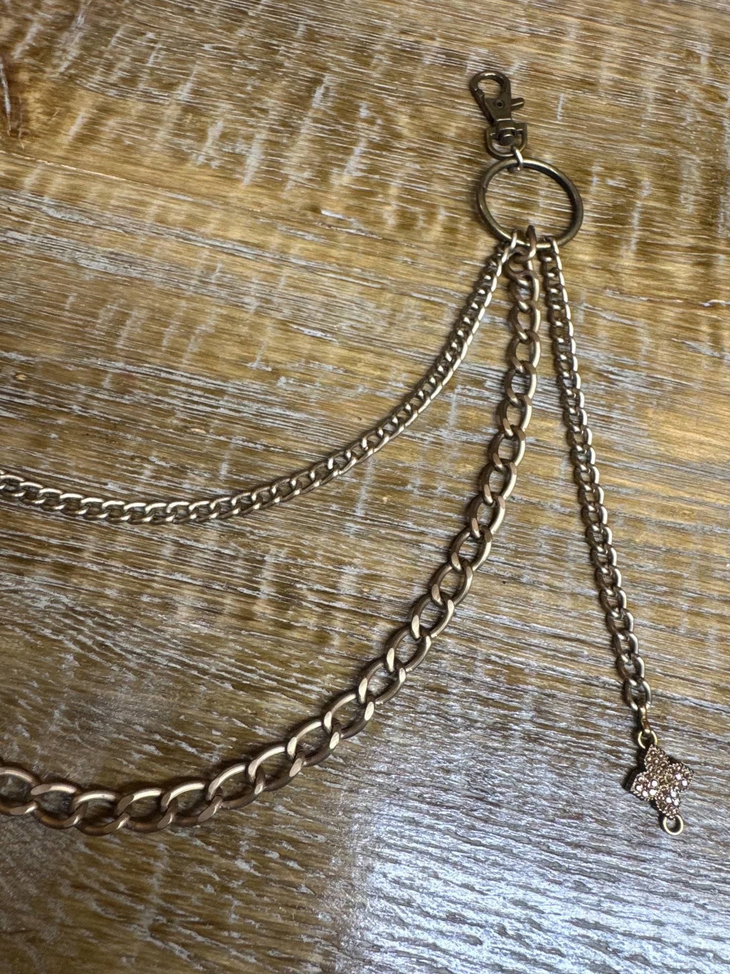 Jeans Chain, Fashion Chain, Antique Brass, Silver, Gold, Gifts, Jeans, Chain, Festival, Bags, Necklace, 2 Row Chain