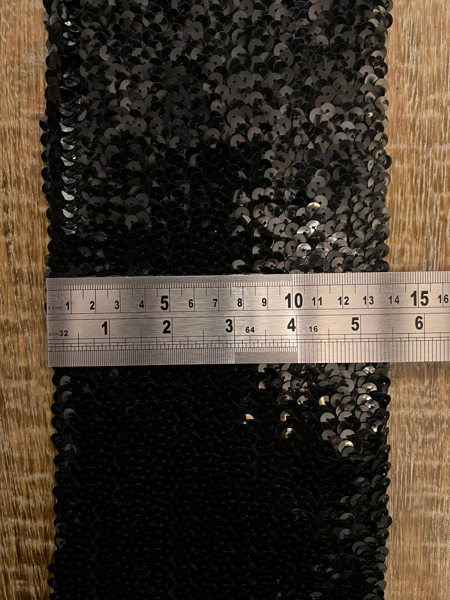 Stretch Sequin Cuff: Handmade Elastic Sparkle Band (14cm Wide)