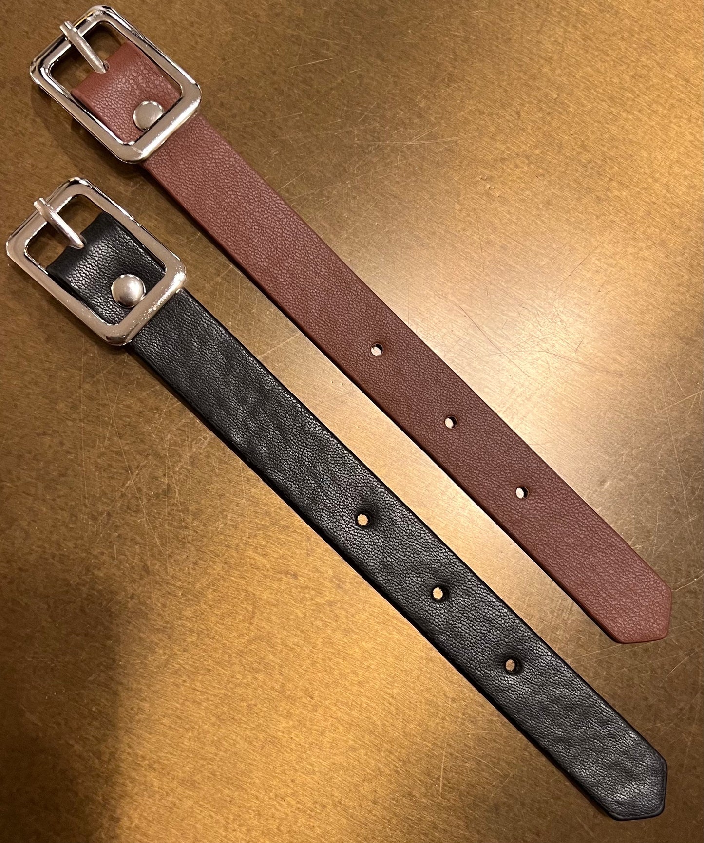 Kilt Straps, Belt Straps, 8” 20cm Long, Black Silver Straps, Brown Silver Straps, Buckle, Wrist straps, Dog Collar, Dolls Collar, FAN Design