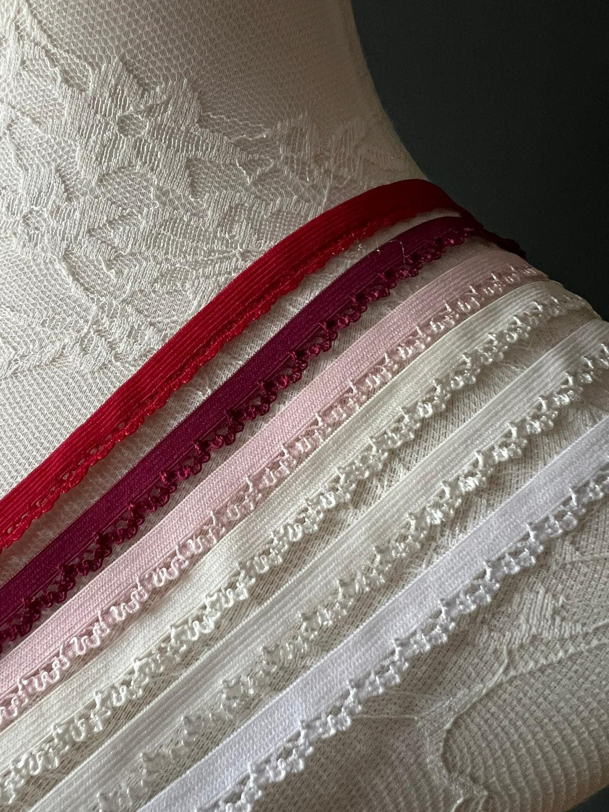 Picot Elastic, 10mm Scallop Edging, Lace Edge Trimming12 Colours