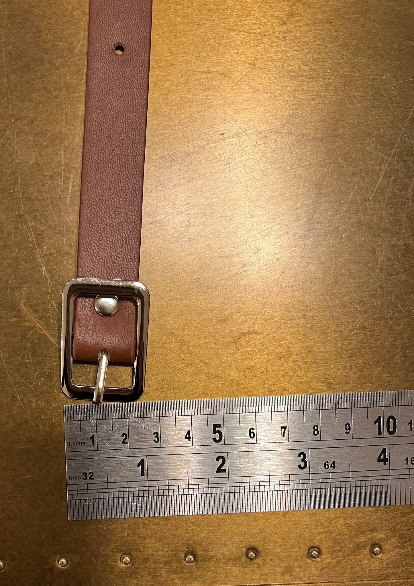 Kilt Straps, Belt Straps, 8” 20cm Long, Black Silver Straps, Brown Silver Straps, Buckle, Wrist straps, Dog Collar, Dolls Collar, FAN Design
