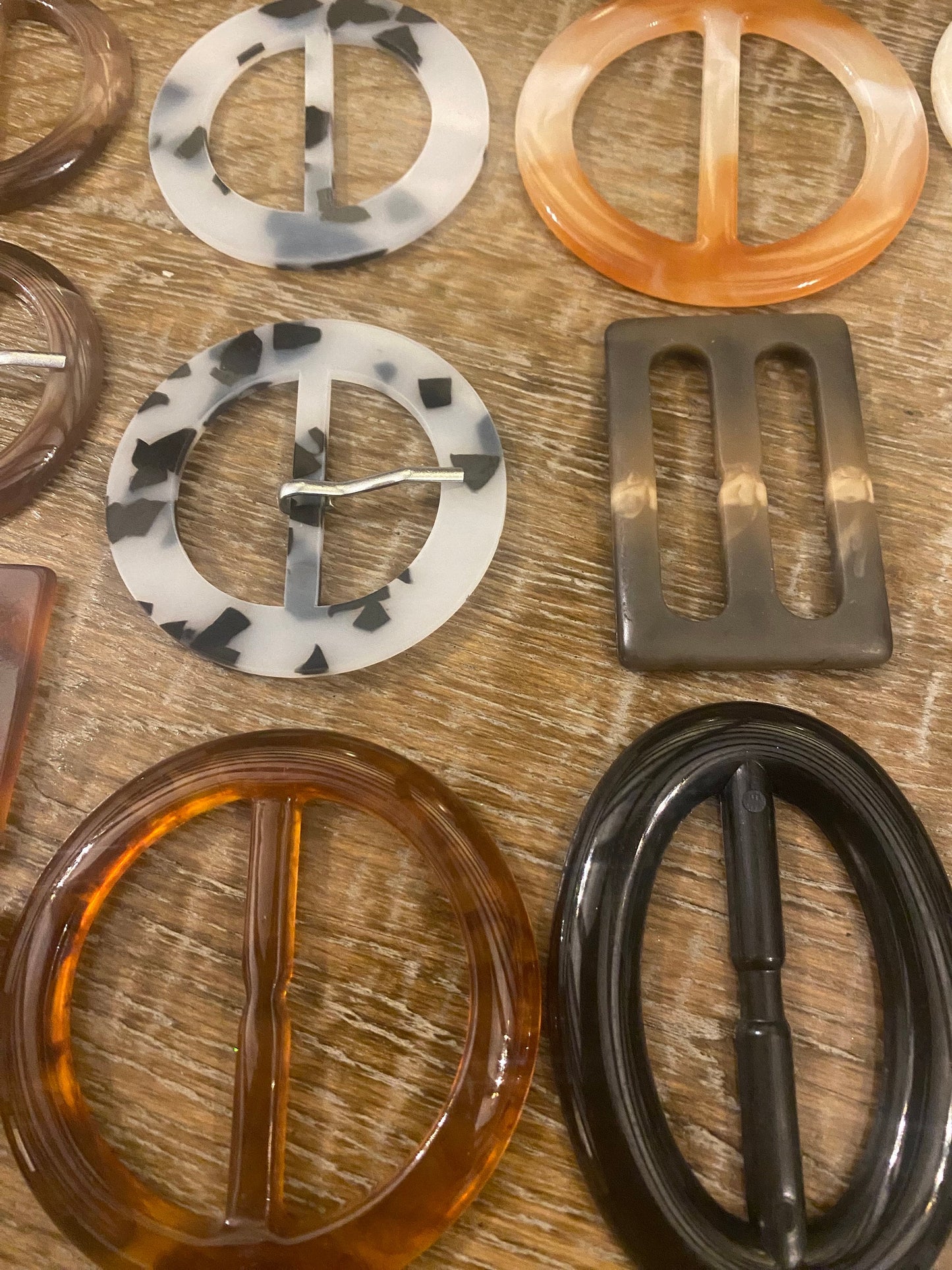 Buckles, Horn Buckles, Mock Tortoiseshell  Buckle, Round, Rectangle, Prong, Replacment Buckle, Dresses, Belts