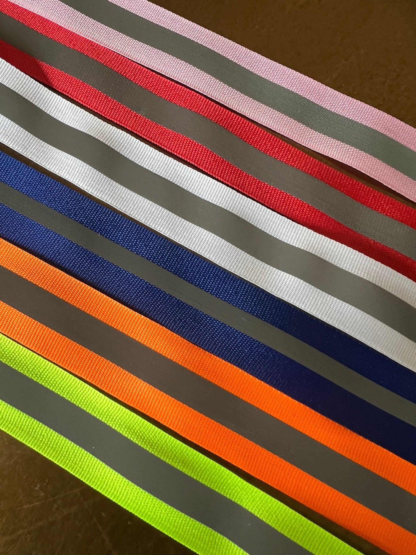 Neon Reflective Grosgrain Tape, 1 inch Wide