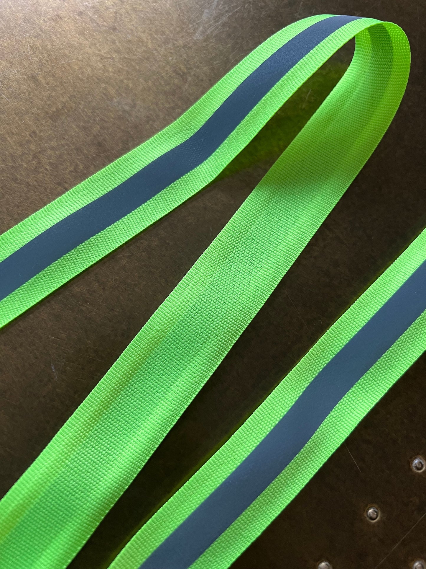 Neon Reflective Grosgrain Tape, 1 inch Wide