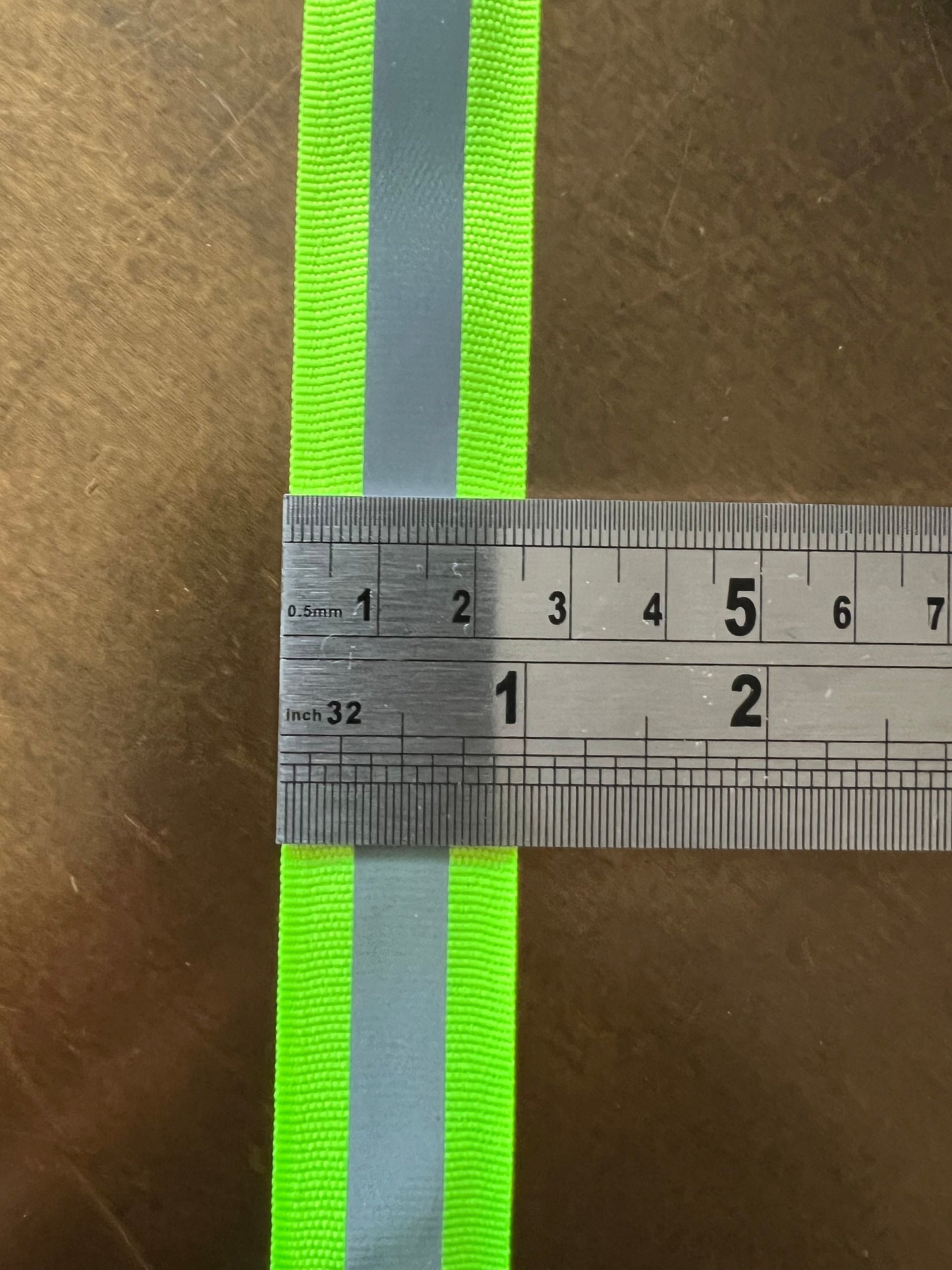 Neon Reflective Grosgrain Tape, 1 inch Wide