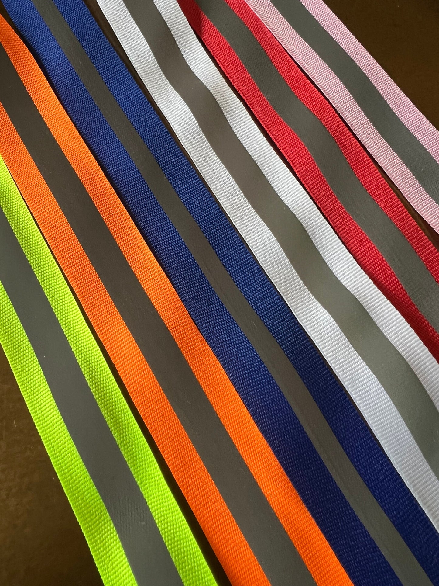 Neon Reflective Grosgrain Tape, 1 inch Wide