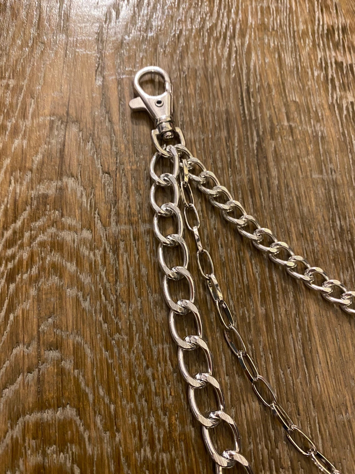 Layered Jeans Chains: Silver Street Fashion Accessory, 3 sizes
