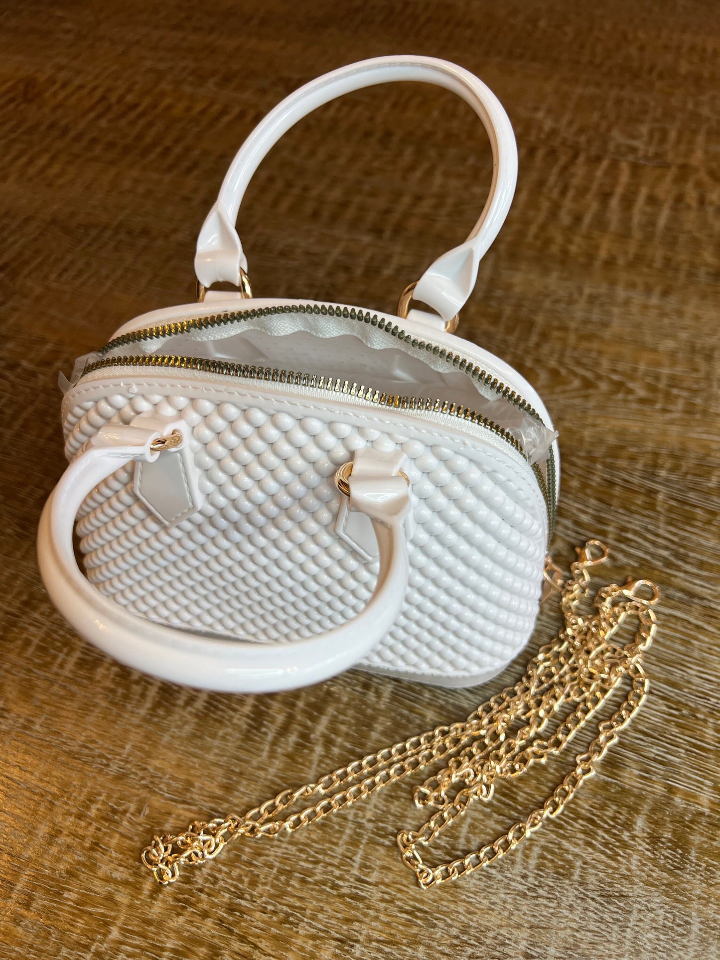 Handmade Beaded Handbag, Gold Chain Strap, FAN Apparel, 6 Colours