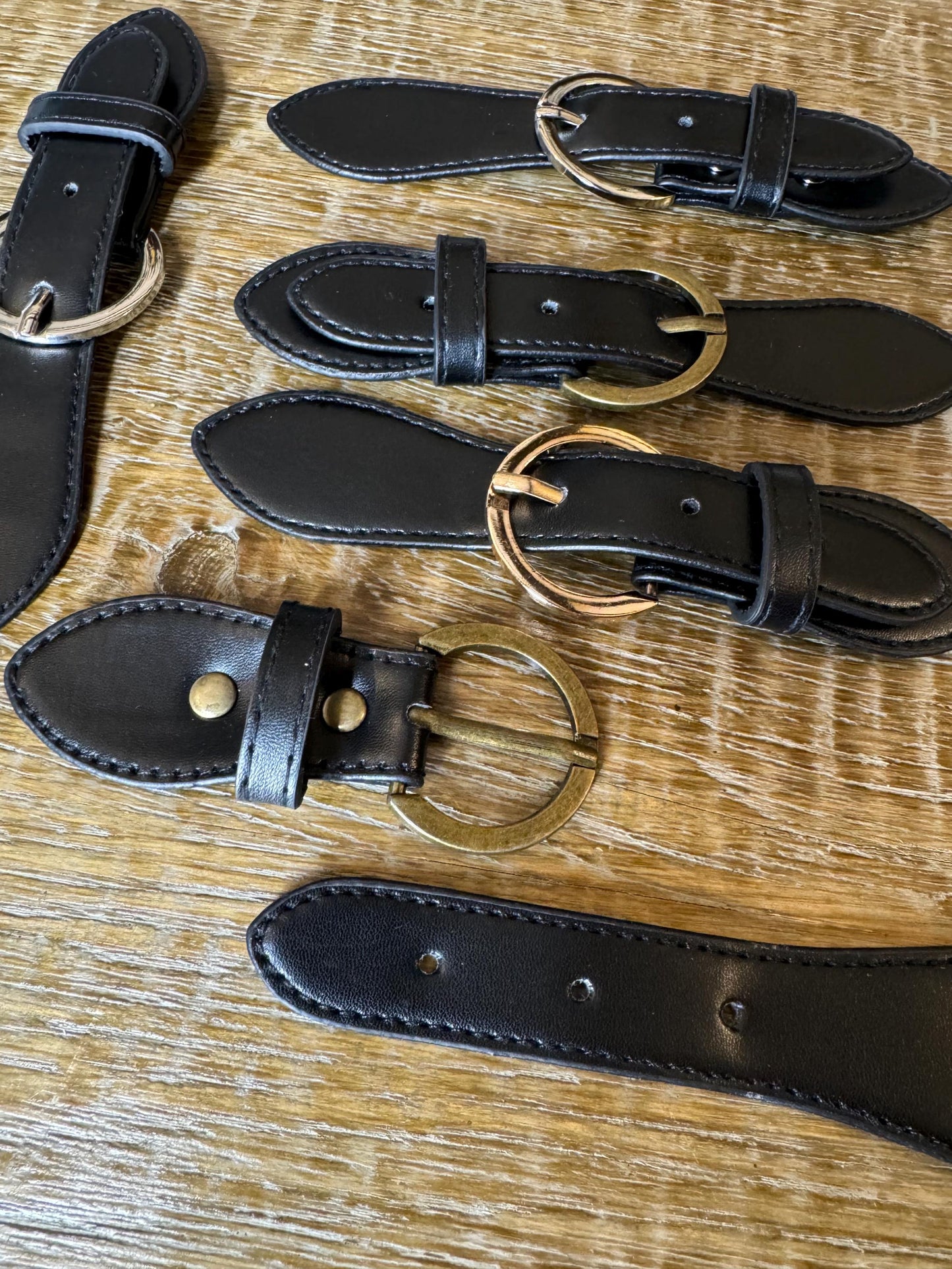 Kilt Strap, Gold Buckle, Matt Black, High Quality, Crafts, Clothing, Bags, 6.5” x 1.5”, Antique Brass, Gold, Silver Buckle, Vegan