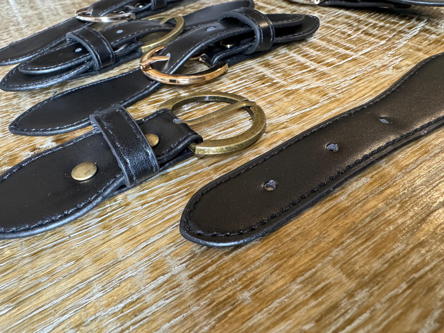 Kilt Strap, Gold Buckle, Matt Black, High Quality, Crafts, Clothing, Bags, 6.5” x 1.5”, Antique Brass, Gold, Silver Buckle, Vegan