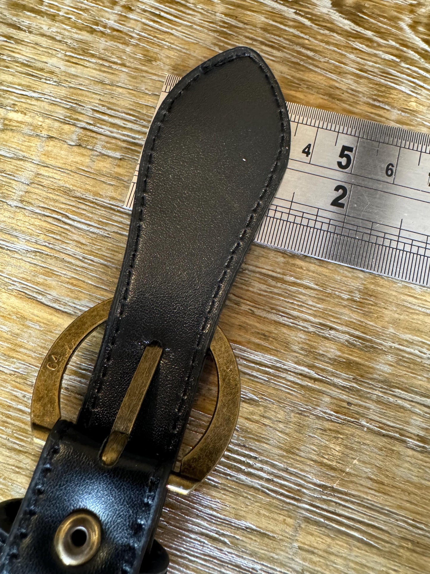 Kilt Strap, Gold Buckle, Matt Black, High Quality, Crafts, Clothing, Bags, 6.5” x 1.5”, Antique Brass, Gold, Silver Buckle, Vegan