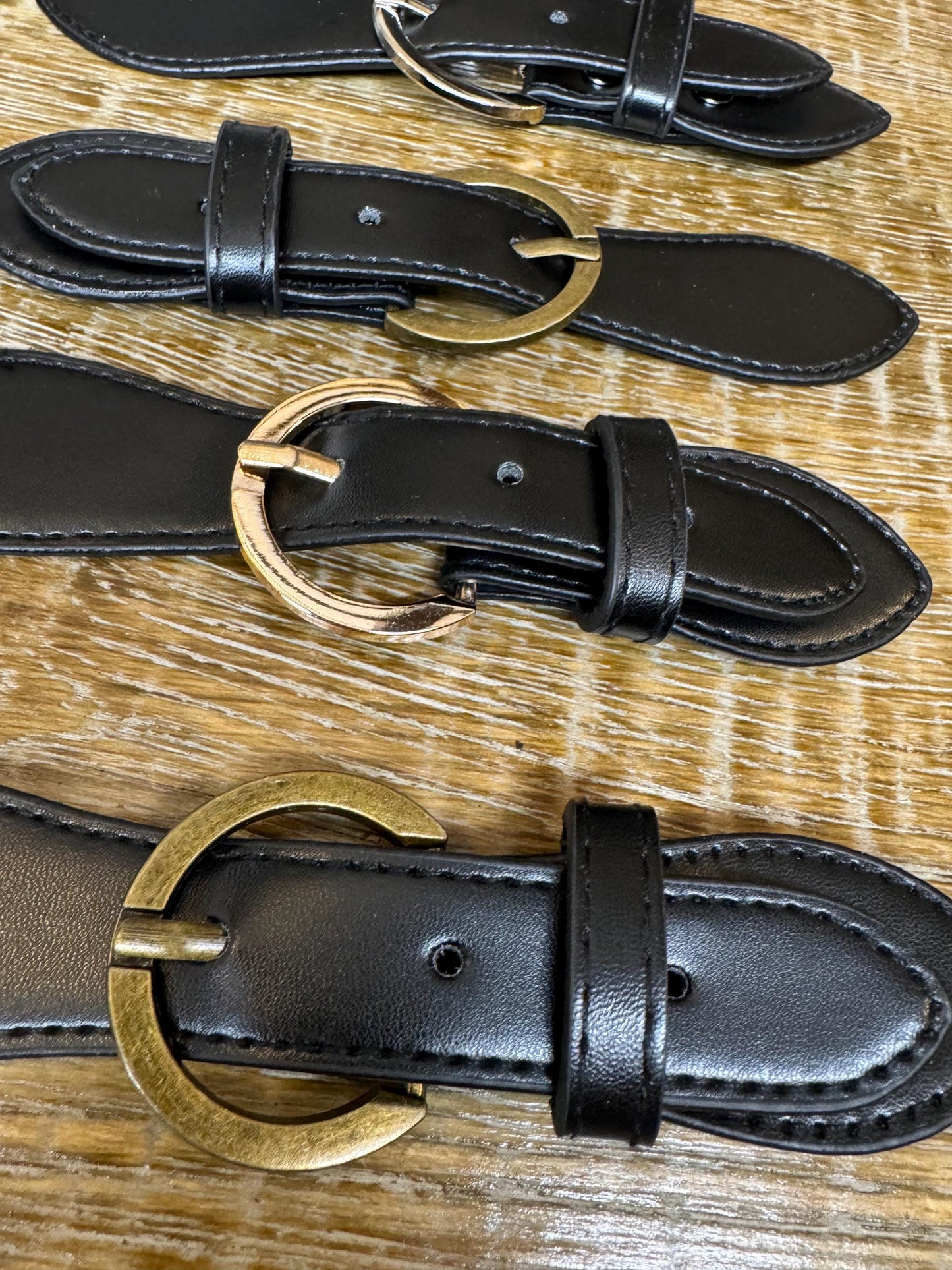 Kilt Strap, Gold Buckle, Matt Black, High Quality, Crafts, Clothing, Bags, 6.5” x 1.5”, Antique Brass, Gold, Silver Buckle, Vegan