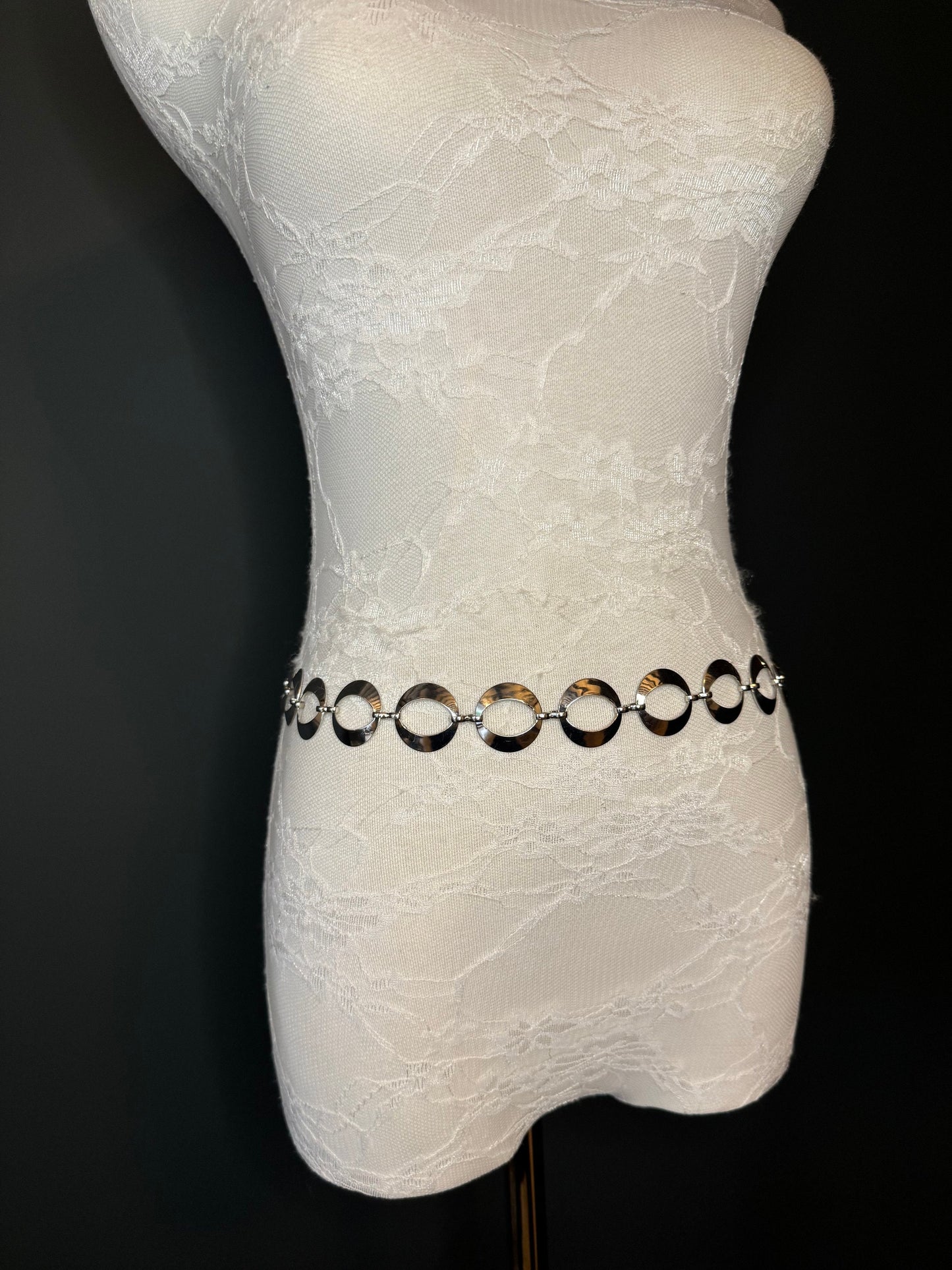 X-long Belt, Ring Belt, Chain Ring Belt, Silver Belt, Metal Ring Belt, Handmade, Fashion Belt, Accessory, Swimwear, Teen Sizes, 18”-70”