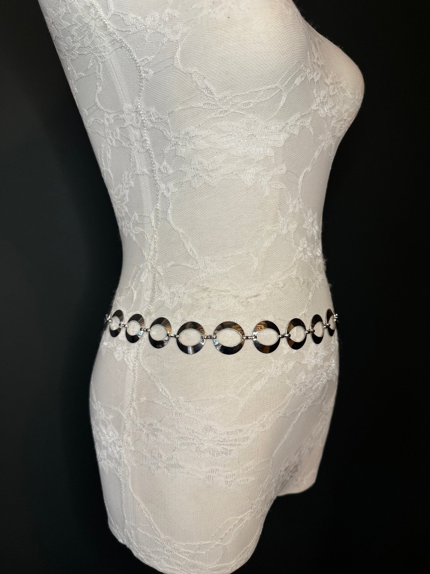 X-long Belt, Ring Belt, Chain Ring Belt, Silver Belt, Metal Ring Belt, Handmade, Fashion Belt, Accessory, Swimwear, Teen Sizes, 18”-70”