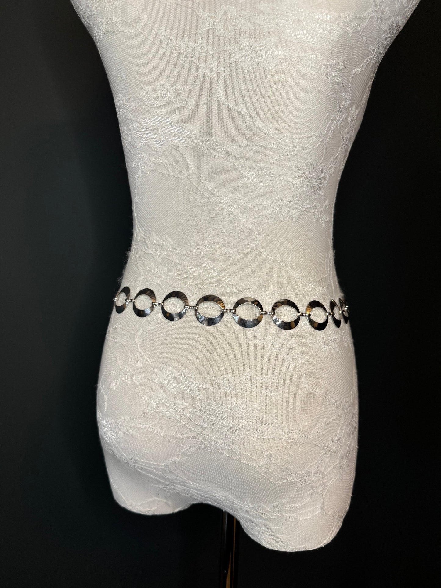 X-long Belt, Ring Belt, Chain Ring Belt, Silver Belt, Metal Ring Belt, Handmade, Fashion Belt, Accessory, Swimwear, Teen Sizes, 18”-70”