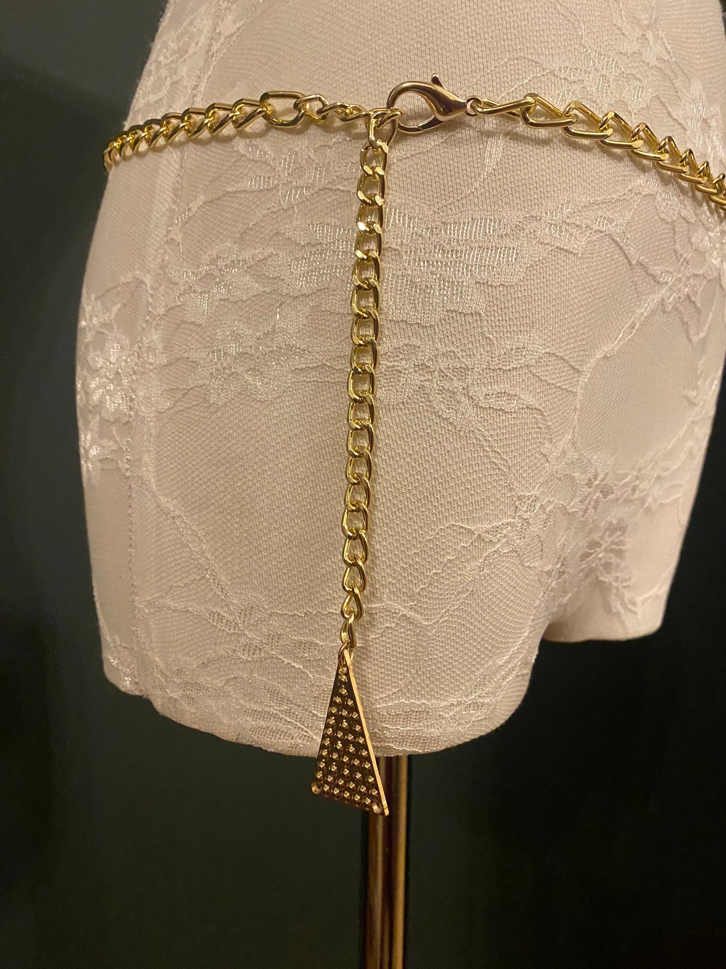 Gold Chain Belt – Handmade to Measure 18–60 Inch Waist