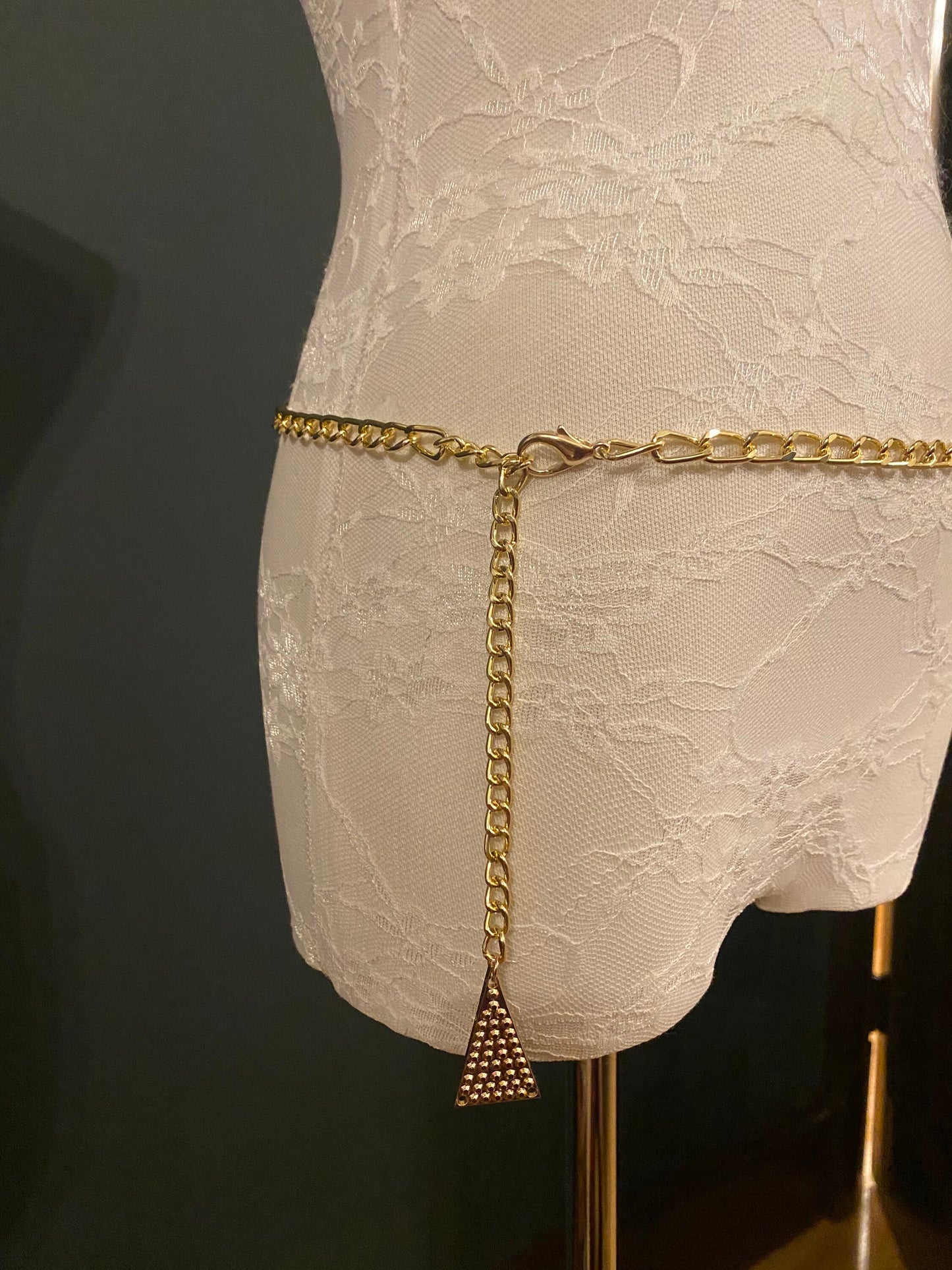 Gold Chain Belt – Handmade to Measure 18–60 Inch Waist