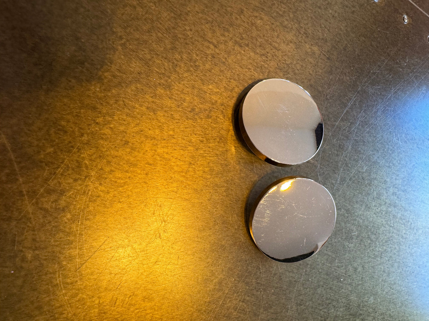 Large Metal Button, Mirror Look Button, Silver, Gold Metal Buttons, Shank, Statement Buttons, 54L size 3.5cm, 1 3/8” size, Blazer, Coats