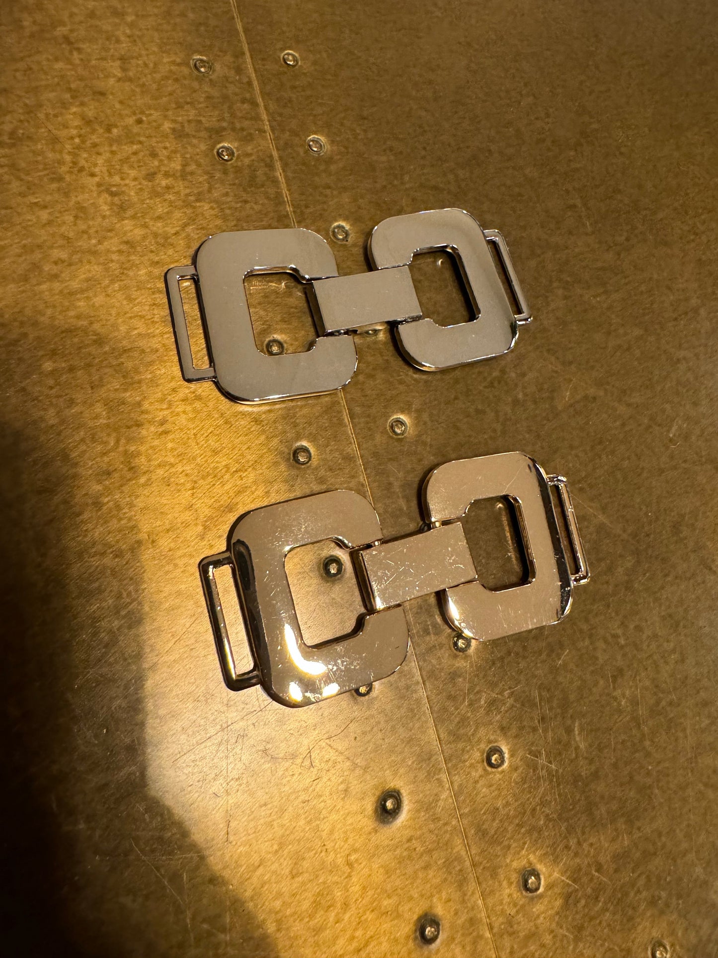 Metal Buckle, Silver or Rose Gold, DIY Swimwear Straps