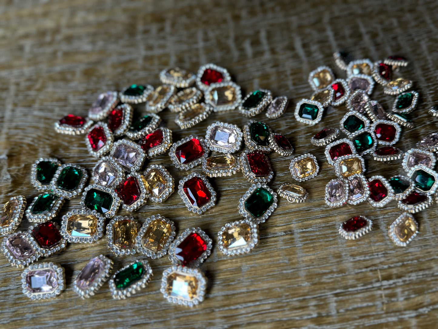 Buttons Jewel & Diamanté Rhinestone Shank Buttons, Silver finish, 15mm, 20mm Size sewing buttons, Bridal Buttons, Handmade Premium Buttons