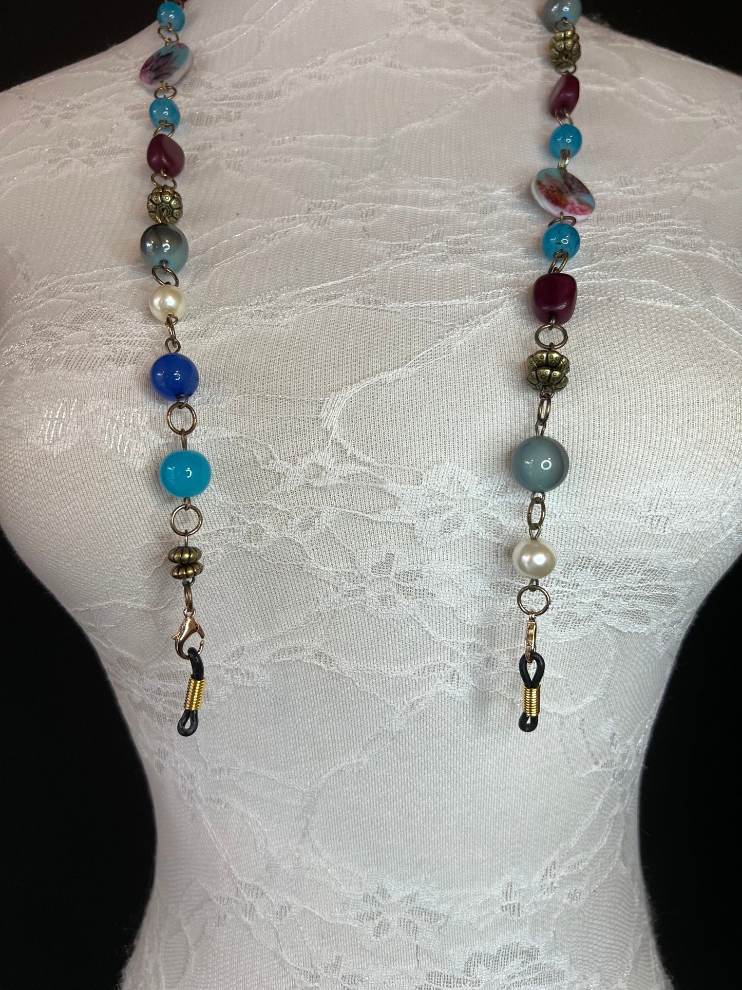 Handmade Beaded Glasses Chain, Spectacle Cord