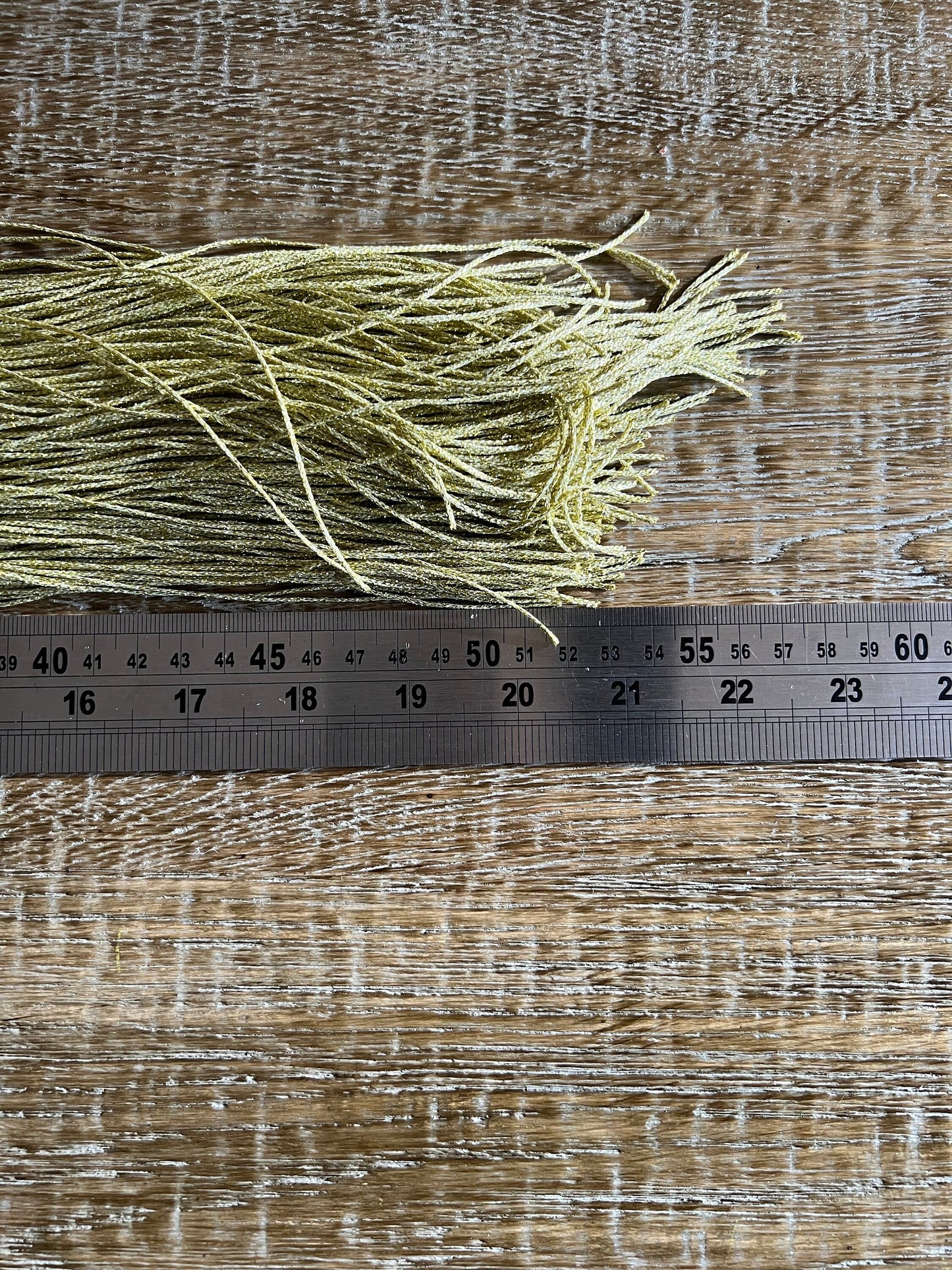 20" Lurex Fringe, Gold Couture Clothing Trim