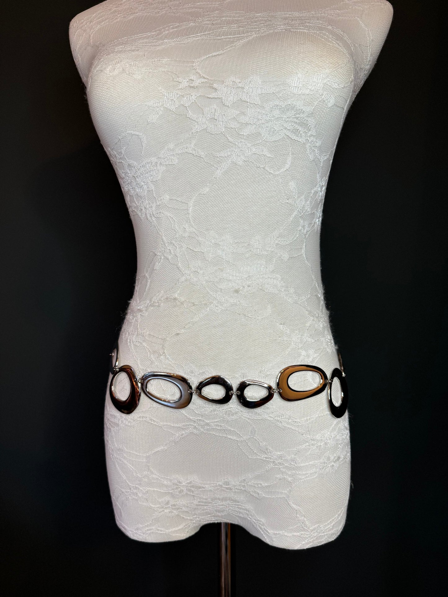 X-long Ring Belt, Metal Ring Belt, Teen Sizes, Sizes 18”-60”, Custom, Fan Design, Fan Collection, Gold, Silver Metal belt, Fashion Accessory