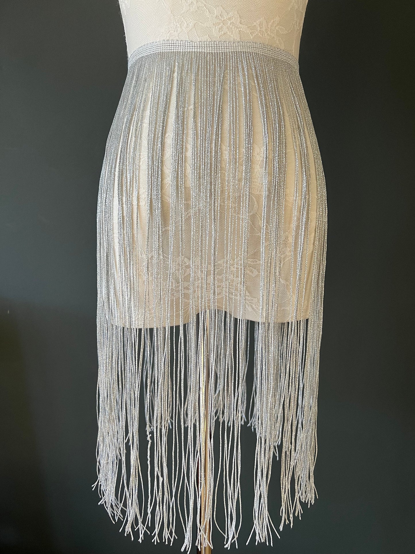 20" Lurex Fringe, Gold Couture Clothing Trim