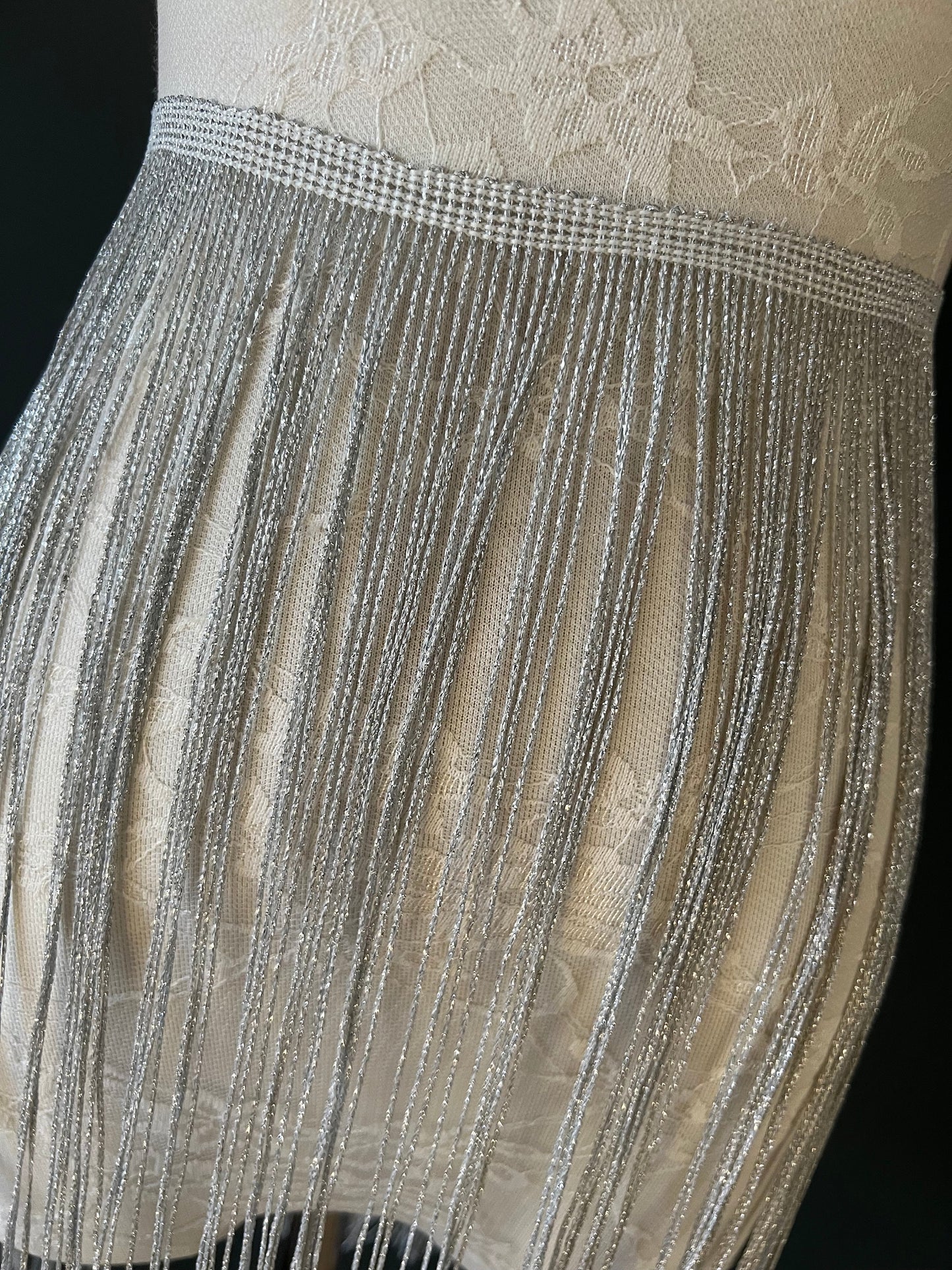 20" Lurex Fringe, Gold Couture Clothing Trim