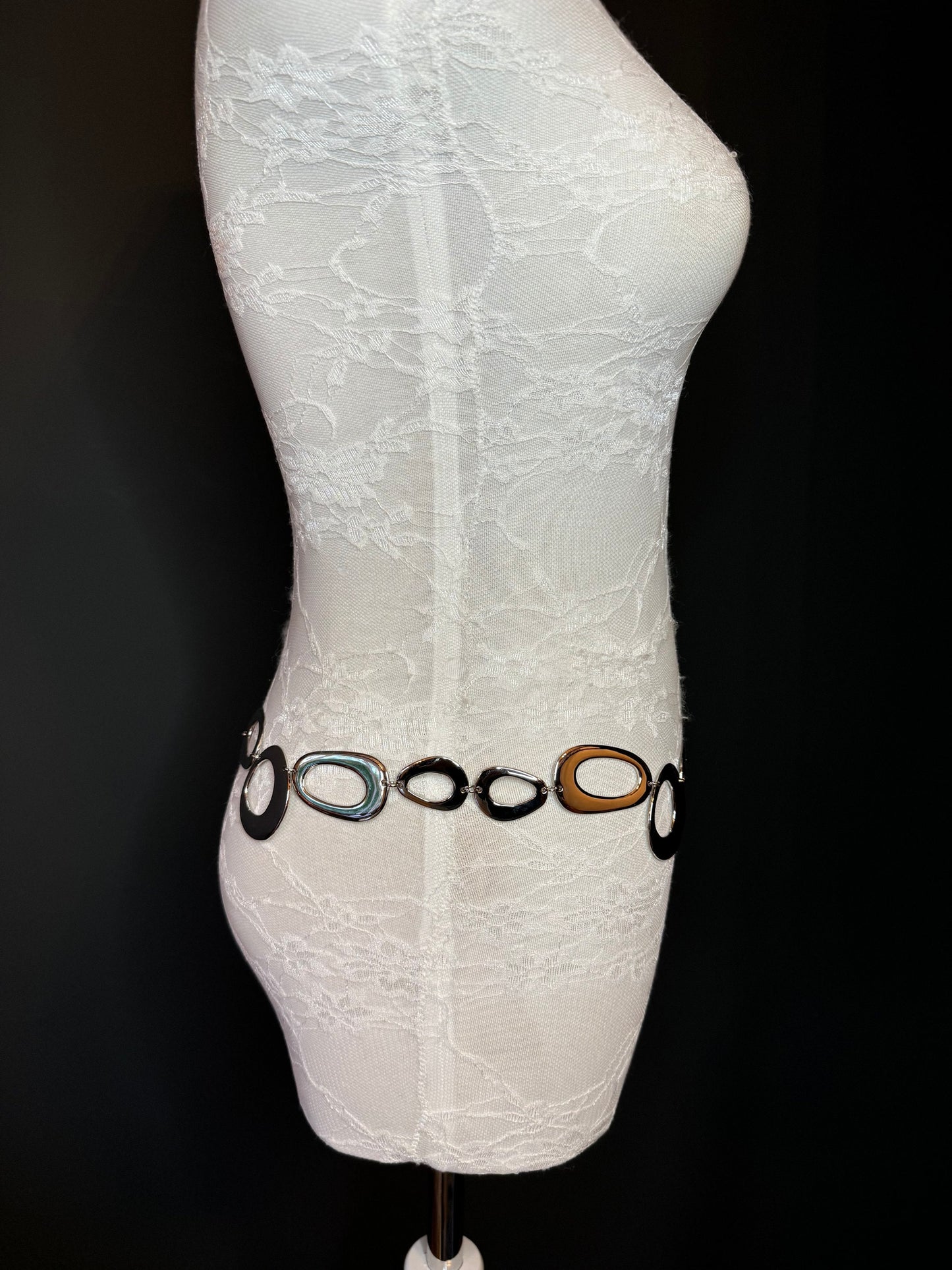 X-long Ring Belt, Metal Ring Belt, Teen Sizes, Sizes 18”-60”, Custom, Fan Design, Fan Collection, Gold, Silver Metal belt, Fashion Accessory