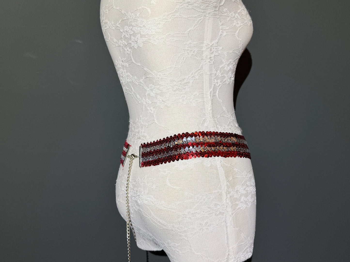 X-long 2” Wide Sequin Stretch Belt - Waist Sizes 18-60 inch, 9 Colours, Hand crafted, FAN Design, Partywear, Fashion Belt, Sequins Belt