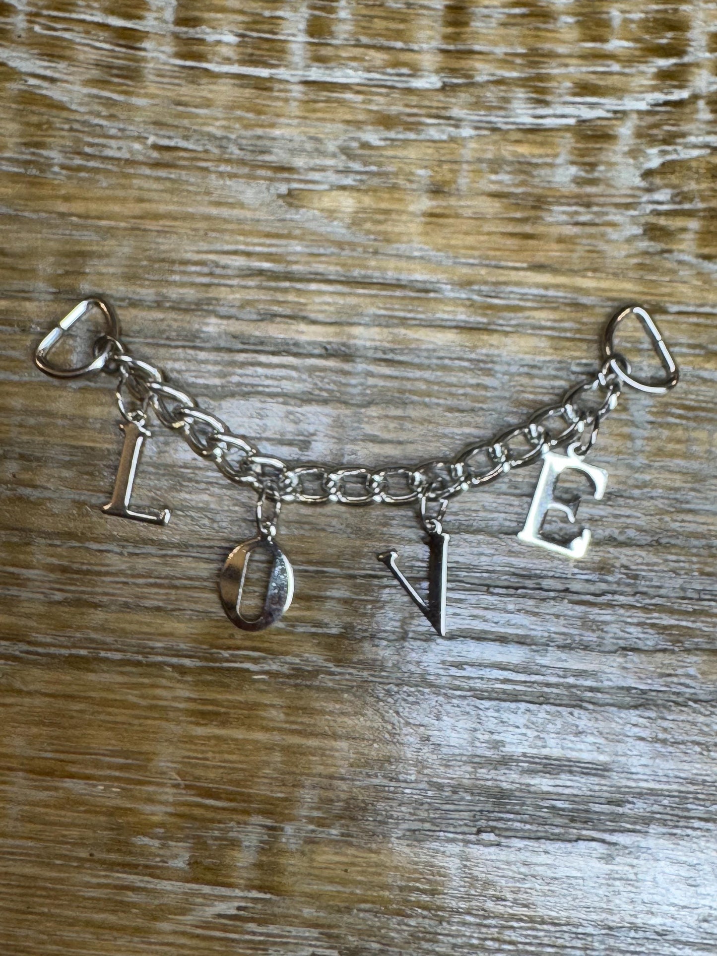 Sew On Coat Hanger, Silver, Strong Copper, Hanging chain Loops, 10cm Long, Extra Strong Metal Sew On, Silver, Love Charms, Love Chain