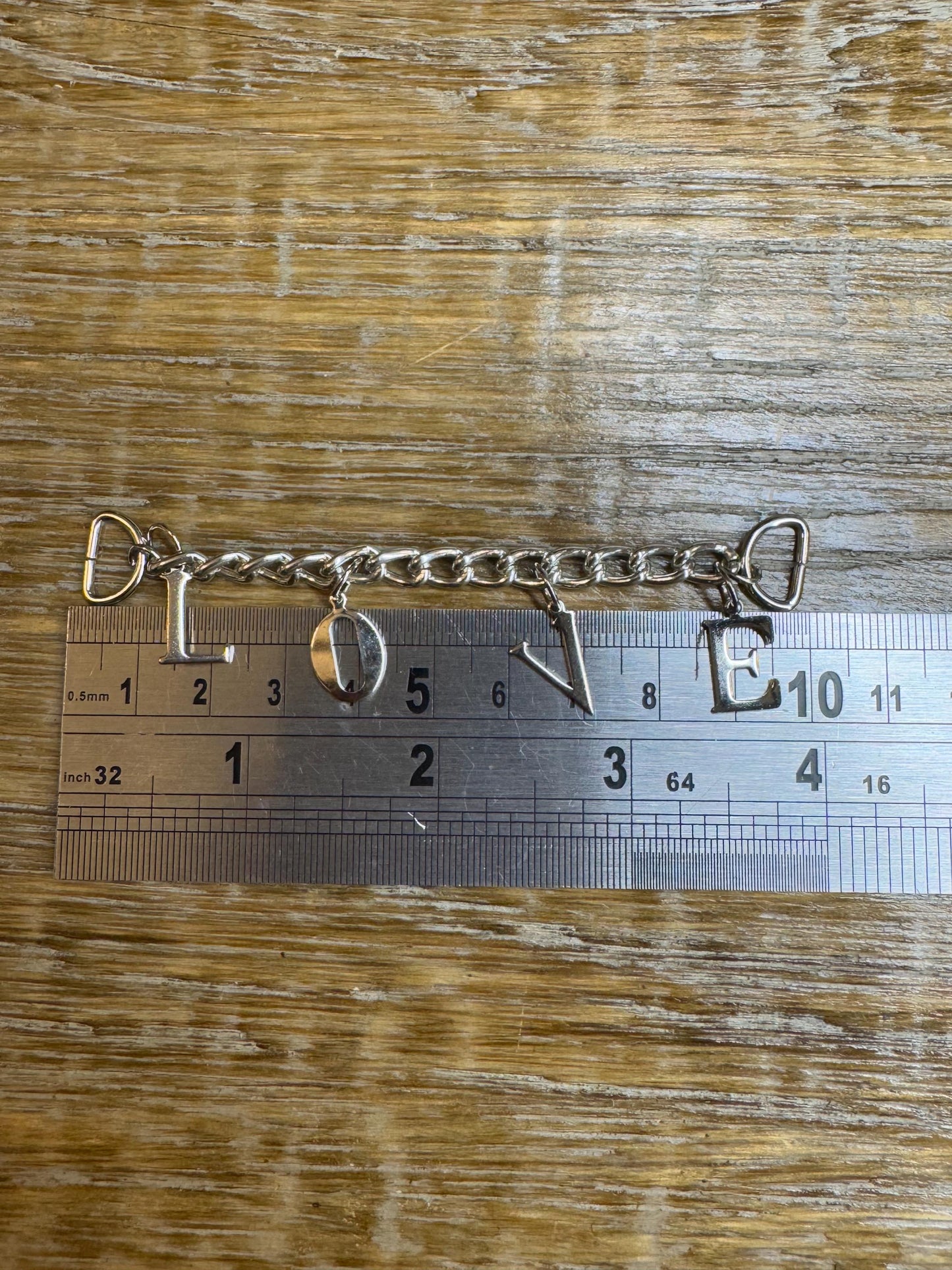 Sew On Coat Hanger, Silver, Strong Copper, Hanging chain Loops, 10cm Long, Extra Strong Metal Sew On, Silver, Love Charms, Love Chain